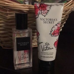 XO Victoria Secret matching body spray and lotion